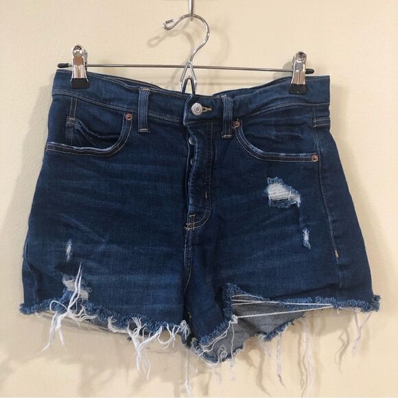 Old Navy Sky High A Line High Rise Jean Shorts - Picture 1 of 3